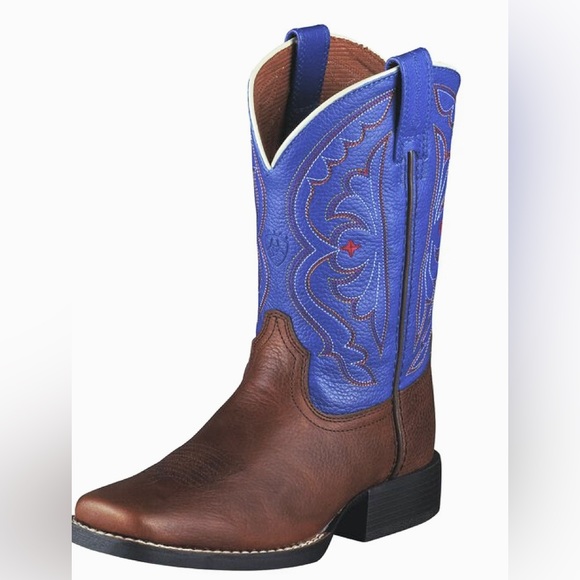 Ariat Other - ARIAT KIDS Quickdraw Western Leather Cowboy Boots Boot Unisex Brown Sz 1 $100